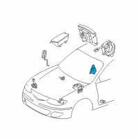 OEM 1999 Toyota Camry Side Sensor Diagram - 89860-06010