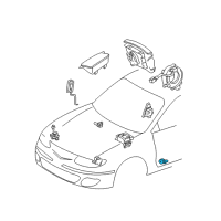 OEM 2002 Toyota Camry Side Sensor Diagram - 89835-33020