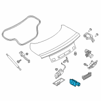 OEM 2014 Lincoln MKZ Trunk Lid Switch Diagram - 1L2Z-14018-AC