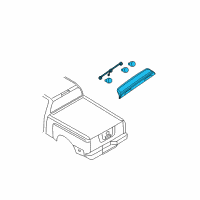 OEM 2015 Nissan Titan Lamp Assembly-Stop, High Mounting Diagram - 26590-7S200