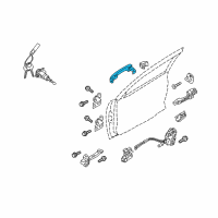 OEM Kia Door Outside Handle Assembly Diagram - 826511M210