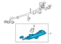 OEM 2022 Chevrolet Bolt EUV License Lamp Assembly Diagram - 84826115