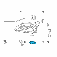 OEM 2020 Lexus LX570 Computer Sub-Assembly, HEADLAMP Diagram - 81016-60K80