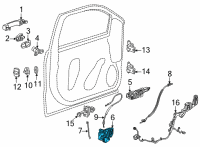 OEM Chevrolet Tahoe Lock Assembly Diagram - 13533618