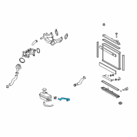 OEM Lexus LS600h Hose(For Radiator Reserve Tank) Diagram - 16567-38010