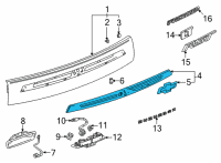 OEM Chevrolet Tahoe Applique Diagram - 84742603