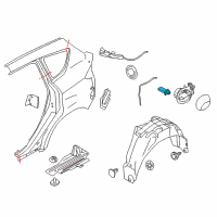 OEM 2020 Ford Fusion Latch Diagram - DM5Z-9928610-A