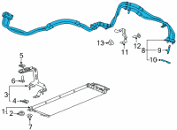 OEM 2021 Cadillac CT5 Hose & Tube Assembly Diagram - 84873593