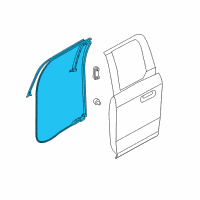 OEM 2018 Ford F-250 Super Duty Door Weatherstrip Diagram - FL3Z-1825325-C