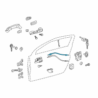 OEM Scion iQ Lock Cable Diagram - 69710-74011