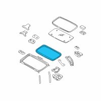 OEM 2003 Nissan Frontier WEATHERSTRIP Sunroof Diagram - 73873-7Z000