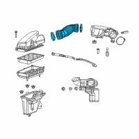 OEM 2018 Jeep Cherokee Air Cleaner Hose Diagram - 52022380AC