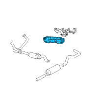 OEM Dodge Durango Shield-Exhaust Manifold Diagram - 53031706AG