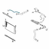 OEM 2009 Lexus RX350 Hose Or Pipe(For Radiator Reserve Tank) Diagram - 16377-20142