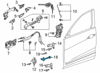 OEM 2022 Acura MDX Checker Complete, Front Diagram - 72340-TYA-A01