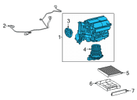 OEM 2021 Toyota Highlander Case Assembly Diagram - 87130-06410