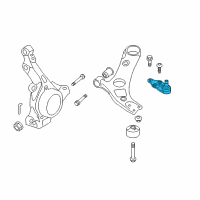 OEM 2014 Hyundai Santa Fe Sport Ball Joint Assembly-Lower Arm Diagram - 54530-3S100