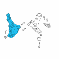 OEM 2012 Kia Optima Front Axle Knuckle Right Diagram - 517162T110