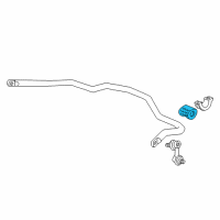 OEM 2004 Honda Civic Bush, Stabilizer Holder Diagram - 51306-S6D-005