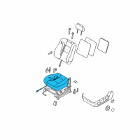 OEM 2008 Kia Sorento Cushion Assembly-Front Seat Diagram - 881013E610YC9