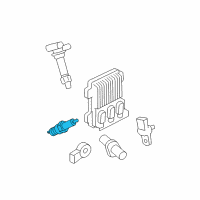 OEM 2007 Cadillac CTS Spark Plug Diagram - 19300872