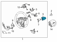 OEM Chevrolet Bolt EV Radio Switch Diagram - 42766449