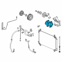 OEM 2021 Honda Pilot COMPRESSOR Diagram - 38810-5J6-A22