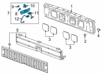 OEM 2022 Chevrolet Silverado 2500 HD Handle Diagram - 84758067