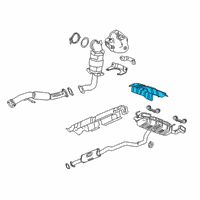 OEM Cadillac XT5 Front Shield Diagram - 23347396