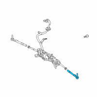 OEM Lexus LS500h Rod Set, Rear Steering Diagram - 45530-19005