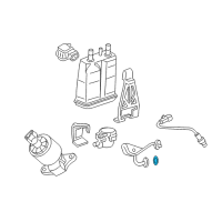 OEM Chevrolet Tahoe Gasket, EGR Valve Pipe Diagram - 12553047