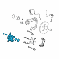 OEM Chevrolet Sonic Caliper Diagram - 13301190