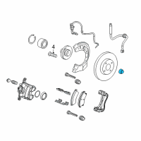 OEM 2014 Cadillac CTS Axle Nut Diagram - 13208672