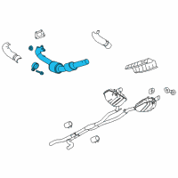 OEM Chevrolet Camaro Converter & Pipe Diagram - 22980286