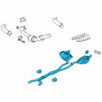 OEM Chevrolet Camaro Muffler & Pipe Diagram - 22888006