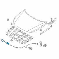 OEM 2019 Hyundai Sonata Latch Assembly-Hood Diagram - 81130-C1500