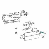 OEM 1995 Pontiac Firebird Lock Cylinder Diagram - 12518881