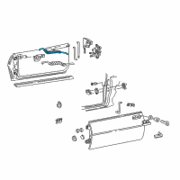 OEM 1997 Chevrolet Camaro Rod Asm-Front Side Door Inside Handle Diagram - 16625881