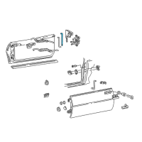 OEM 1994 Chevrolet Camaro Rod-Front Side Door Outside Handle Diagram - 16625879