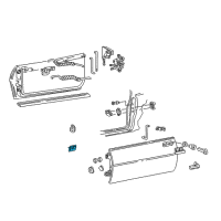 OEM 1997 Pontiac Firebird Hinge Asm, Front Side Door Lower Diagram - 16631042