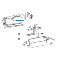 OEM 2000 Chevrolet Camaro Door Latch Cable Diagram - 16628744