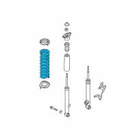 OEM Hyundai Genesis Spring-Rear Diagram - 55350-B1610