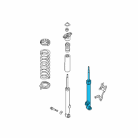 OEM Hyundai Genesis Rear Left-Hand Shock Absorber Assembly Diagram - 55310-B1650