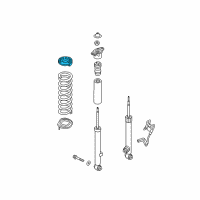 OEM Hyundai Genesis Rear Spring Pad, Upper Diagram - 55341-B1000