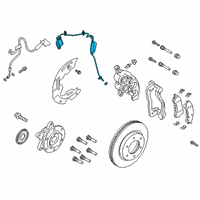 OEM Ford Ranger Front Speed Sensor Diagram - KB3Z-2C204-A