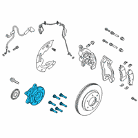 OEM Ford Ranger Front Hub & Bearing Diagram - KB3Z-1109-A