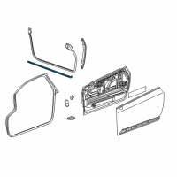 OEM 2016 Cadillac ELR Lower Weatherstrip Diagram - 22876028