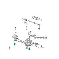 OEM 2012 Honda CR-Z Bush A, Steering Gear Box Mounting Diagram - 53684-TK6-A01