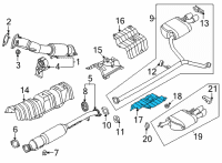OEM 2021 Hyundai Sonata Protector-Heat Rear, LH Diagram - 28795-L1000