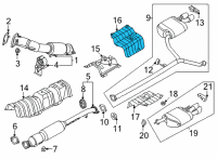 OEM 2022 Kia K5 Protector-Heat Rear Diagram - 28796L1000